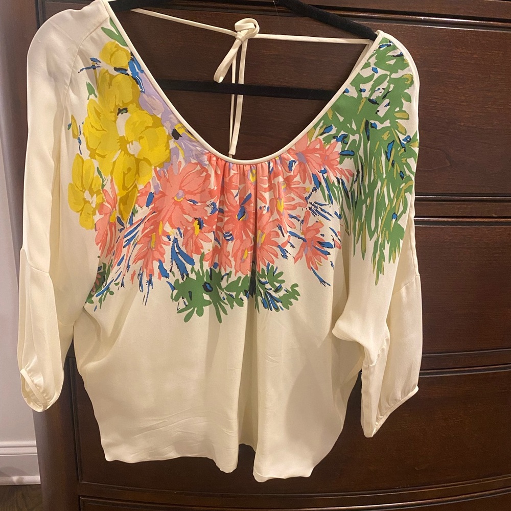 Tibi Floral XS top